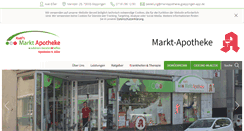 Desktop Screenshot of marktapotheke-gp.de