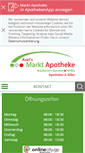 Mobile Screenshot of marktapotheke-gp.de