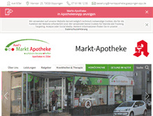 Tablet Screenshot of marktapotheke-gp.de